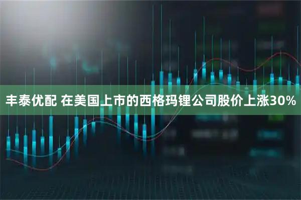 丰泰优配 在美国上市的西格玛锂公司股价上涨30%
