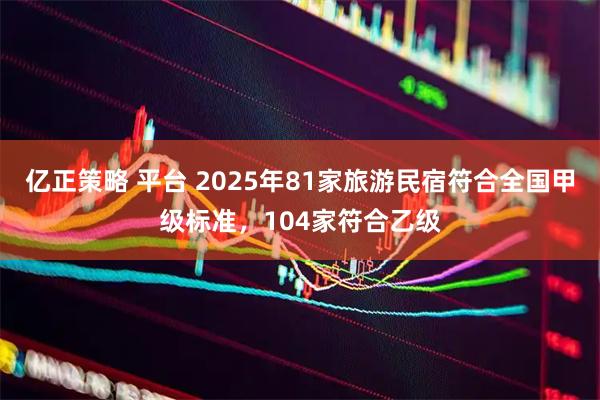 亿正策略 平台 2025年81家旅游民宿符合全国甲级标准，104家符合乙级